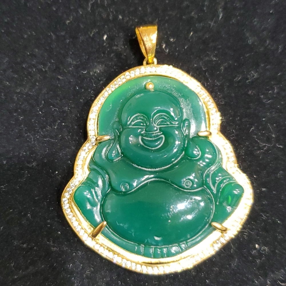 Jade Buddha pendant - Picture 3 of 4